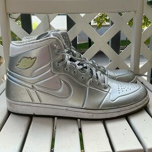 Nike Air Jordans Retro Silver Adonized